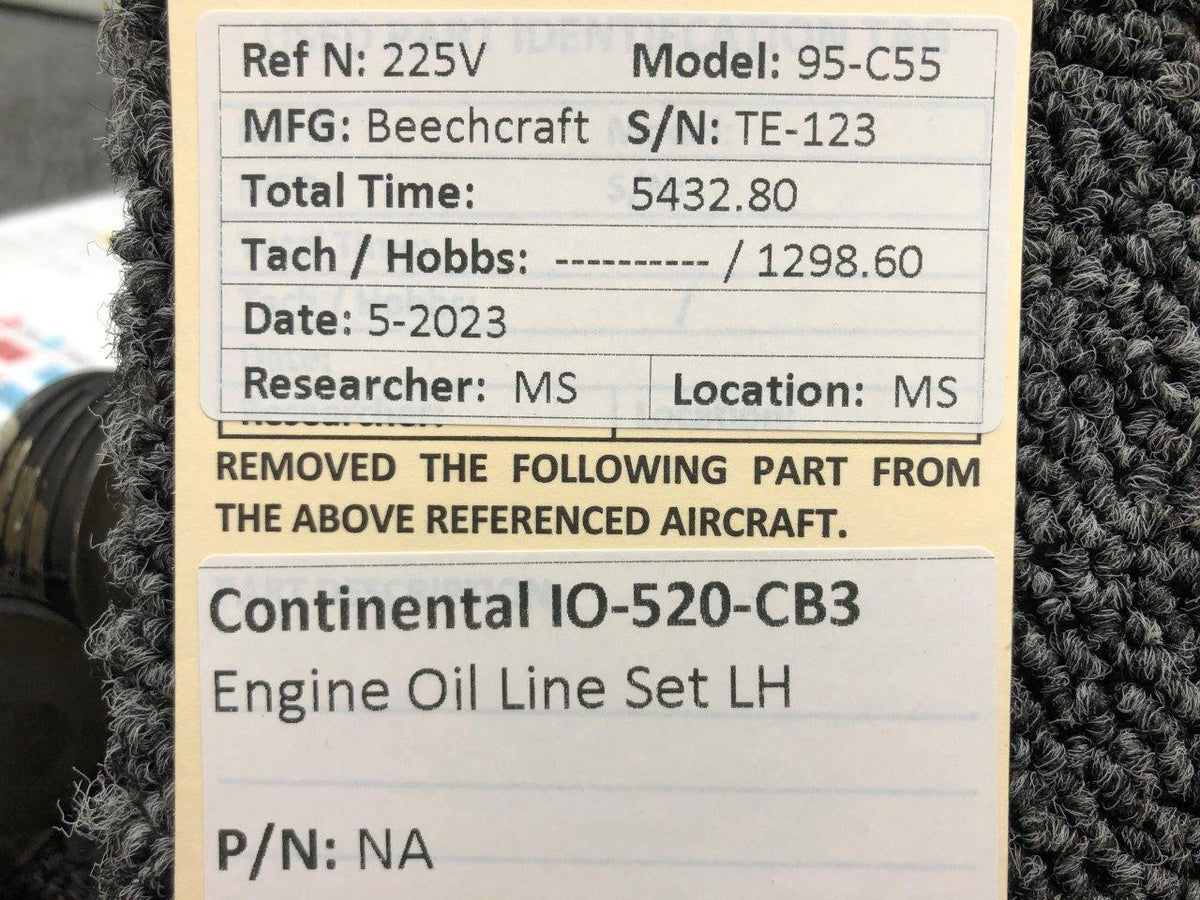 Continental Motors  Continental IO-520-CB3 Engine Oil Line Set LH
