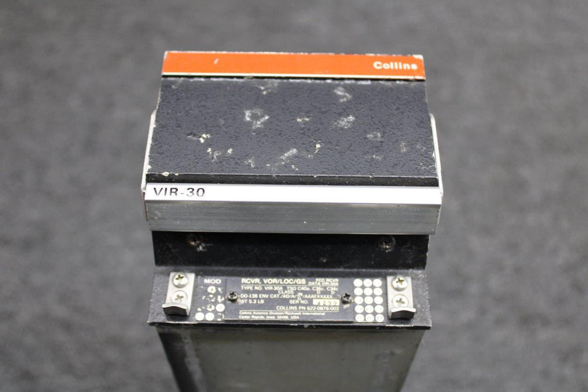 Collins 622-0876-002 Collins VIR-30A VOR, LOC, GS Receiver With Mods
