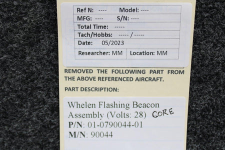 Whelen 01-0790044-01 Whelen 90044 Flashing Beacon Assembly (Volts: 28) (Core)