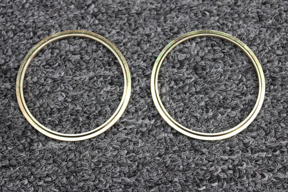 MS28776M2-23 Military Standard Brass Piston Rod Scraper Ring Set Of 2 (NOS)