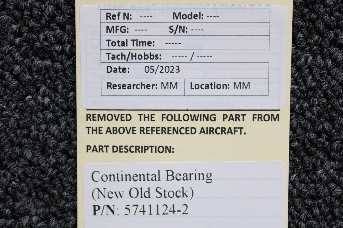 Continental 5741124-2 Continental Bearing (New Old Stock)