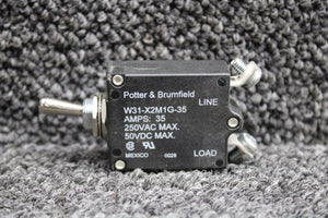 W31-X2M1G-35 Potter-Brumfield Toggle Switch (Amps: 35) (New Old Stock)