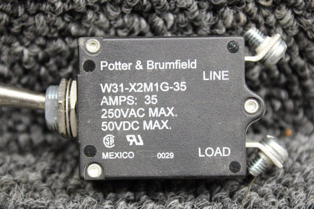 Potter and Brumfield W31-X2M1G-35 Potter-Brumfield Toggle Switch (Volts: 50-250) (Amps: 35) (NOS)