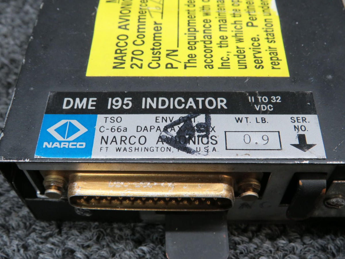 Narco DME-195 Narco DME Indicator (Volts: 11-32)