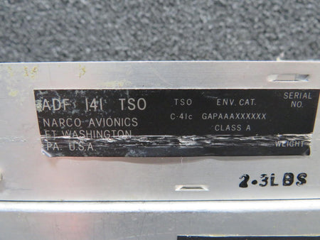 Narco ADF-141 TSO Narco ADF Unit with Tray (Volts: 14)