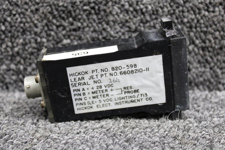 Learjet 820-598 (Alt: 6608210-11) Hickok Learjet 35A Stab Temperature Indicator