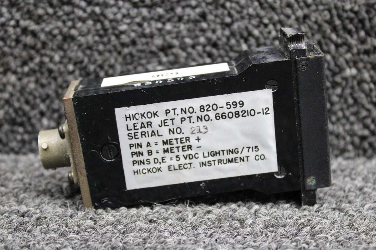 Learjet 820-599 (Alt: 6608210-12) Hickok Learjet 35A Temperature Indicator