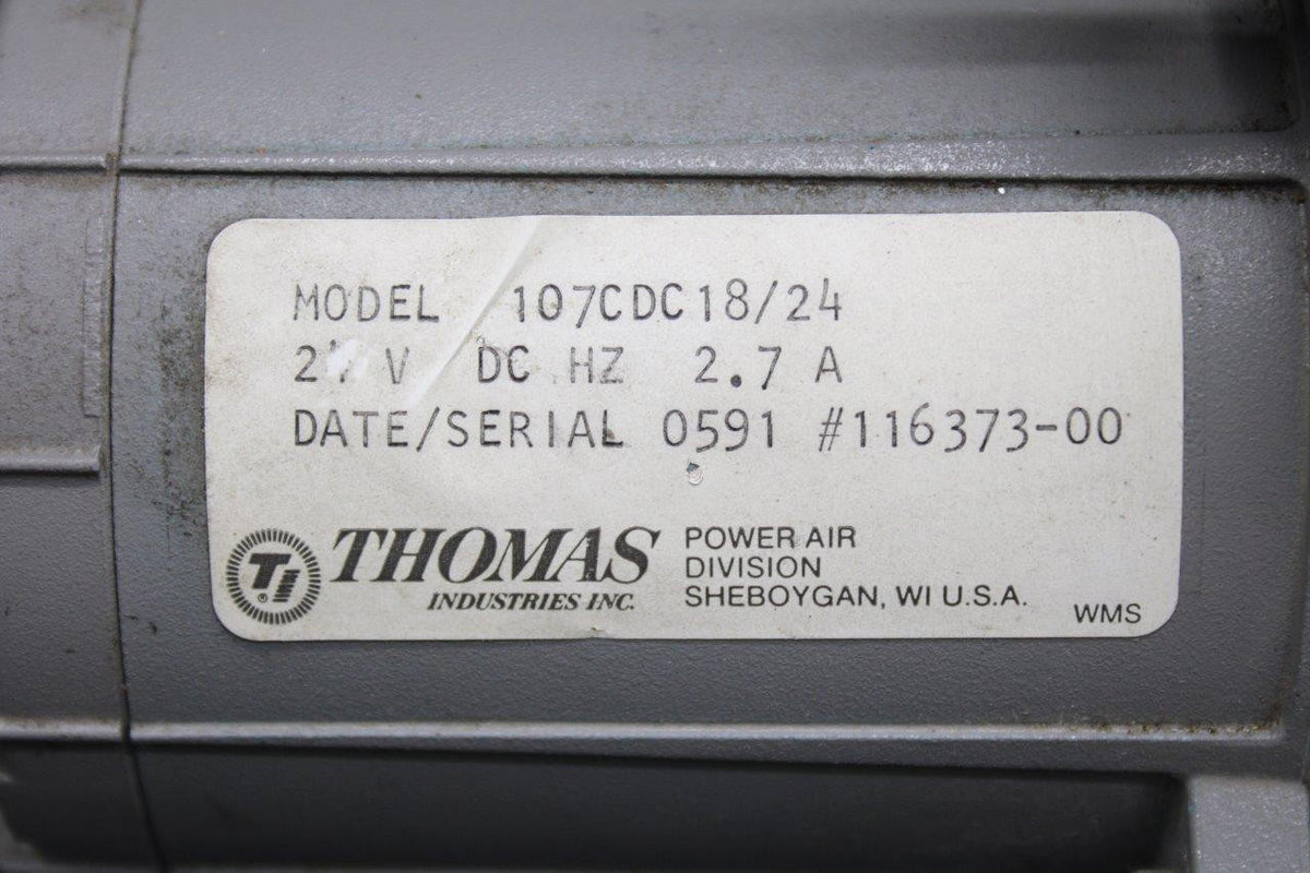 Thomas 107CDC18-24 Thomas Air Compressor Assembly (Volts: 24)