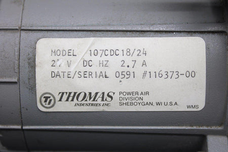 Thomas 107CDC18-24 Thomas Air Compressor Assembly (Volts: 24)