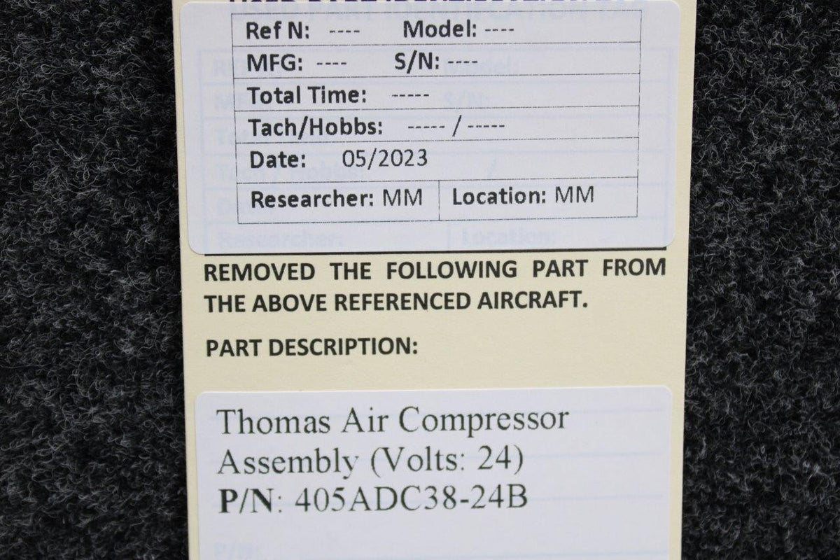 Thomas 405ADC38-24B Thomas Air Compressor Assembly (Volts: 24)