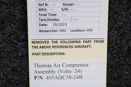Thomas 405ADC38-24B Thomas Air Compressor Assembly (Volts: 24)