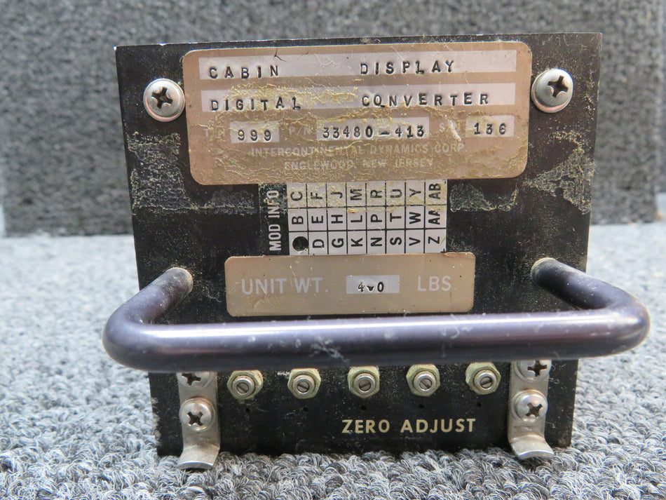 33480-413 Intercontinental Dynamics Cabin Display Digital Converter with Mod