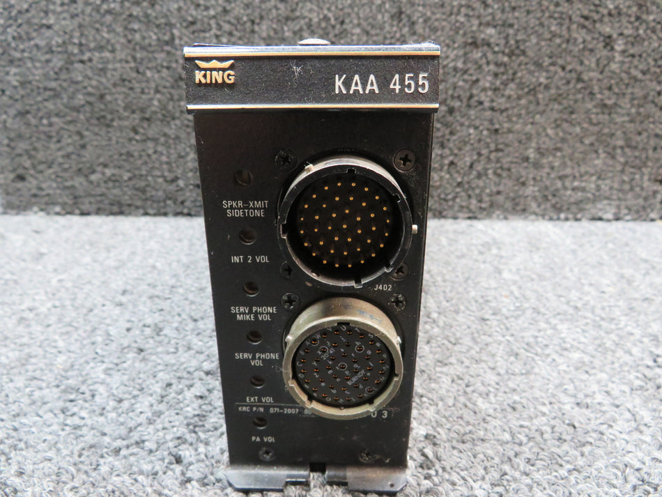 071-2007-00 King Radio KAA455 Audio Control System With Mods