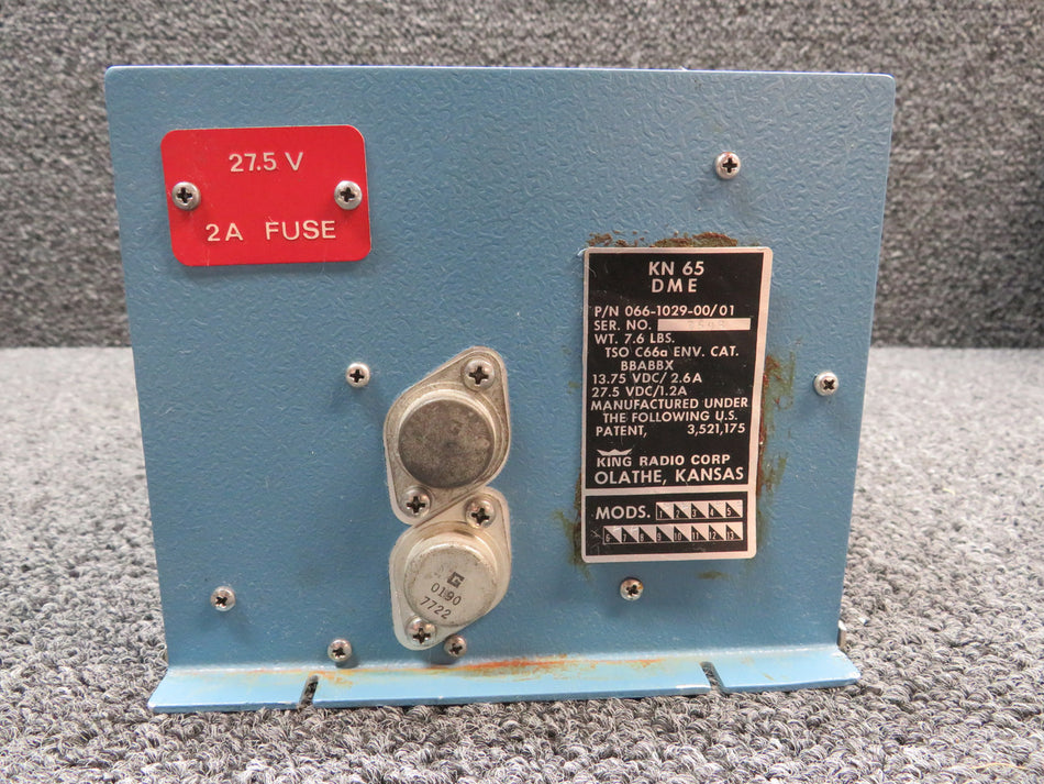 066-1029-00-01 King Radio KN-65 DME Unit ( Volts: 14 or 28)