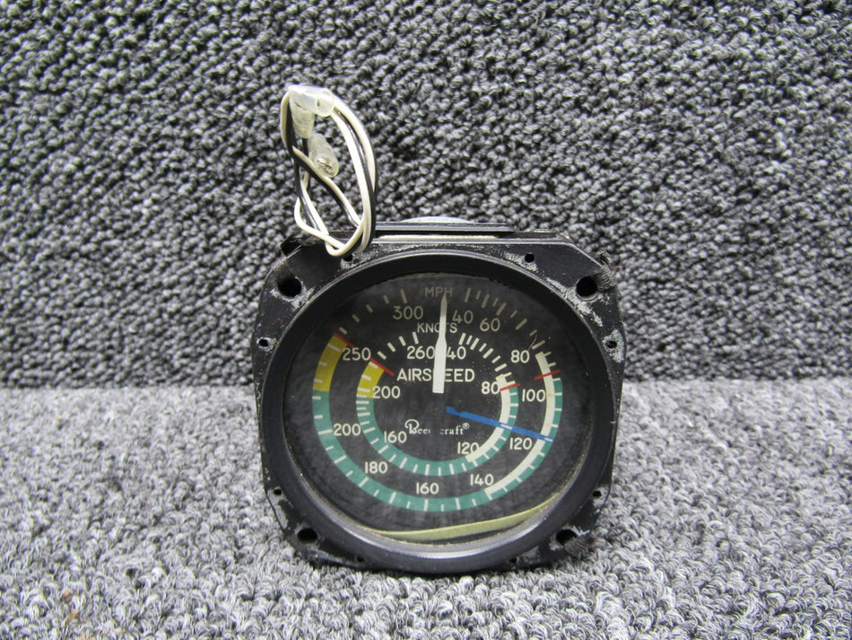 8030-63L United Instruments Airspeed Indicator, Lighted (40-260 Knots)