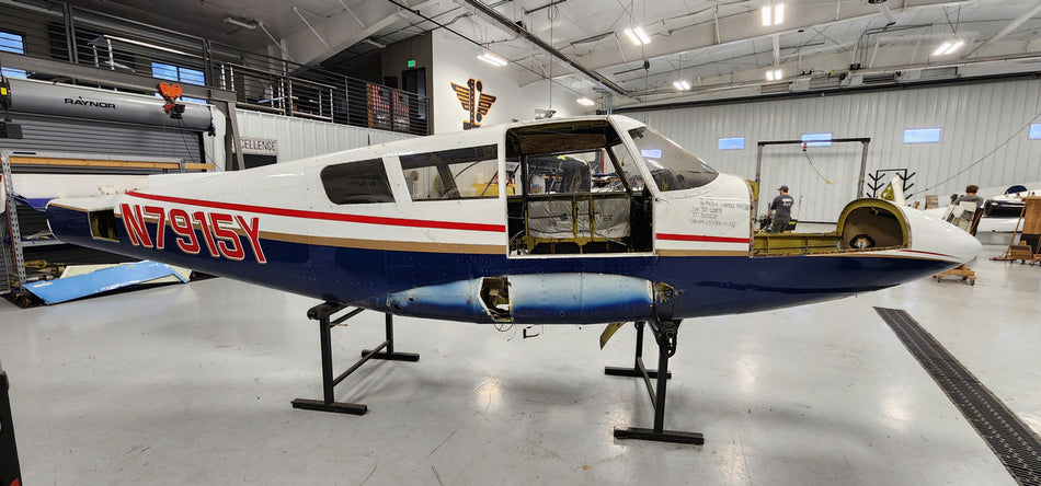Piper PA30 Fuselage w Bill of Sale, Data Tag, Airworthiness, and Logs