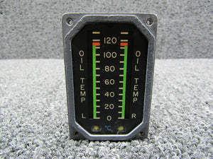 3581320-0001 Bendix Oil Temperature Indicator, Lighted (0-130C) (Volts: 28)
