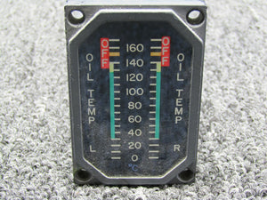 VSDL-0C219D (Alt: 9914095-1) US Gauge Oil Temperature Indicator, Lighted (28V)