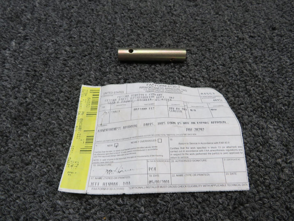 0843400-112 Cessna 300-400 Series Shaft with 8130-3 (New Old Stock)