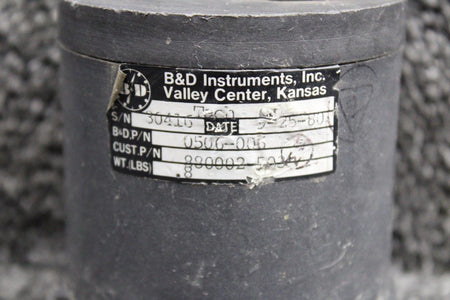 B and D Instruments 0566-006 (Alt: 880002-503) B and D RPM Indicator
