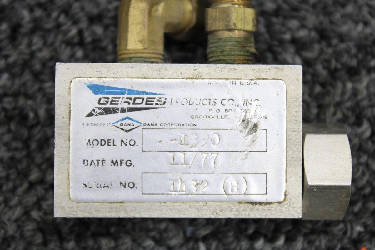 Gerdes A-1390 Gerdes Alt Static Air Switch (No Knob)