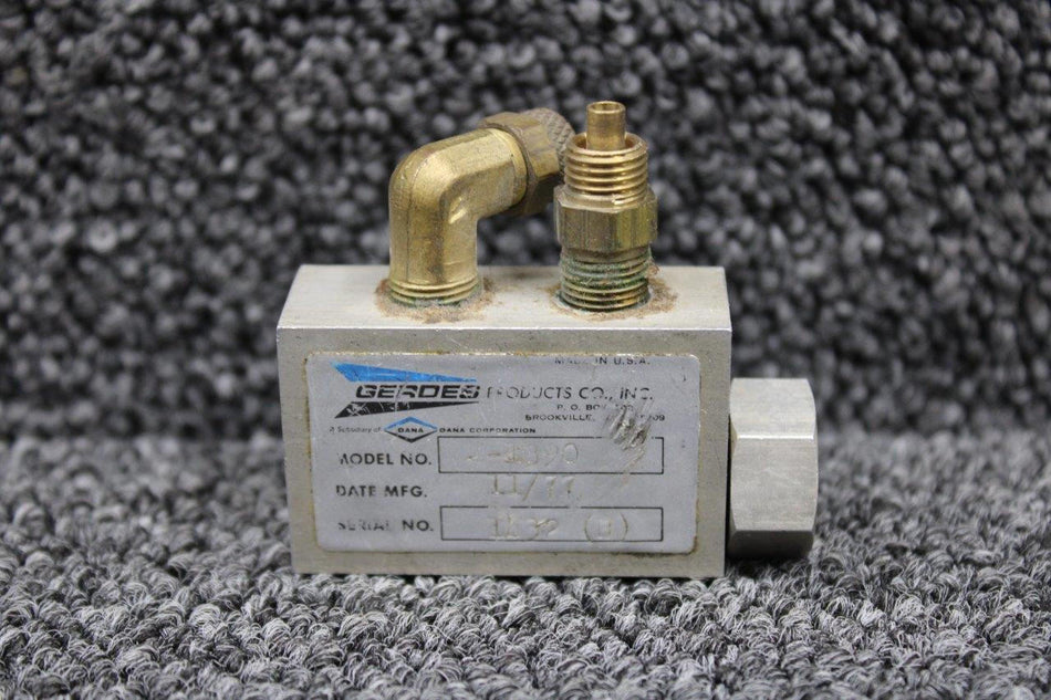 Gerdes A-1390 Gerdes Alt Static Air Switch (No Knob)