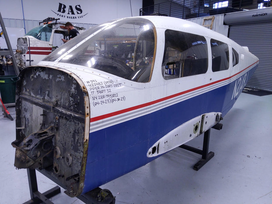 Piper Aircraft Parts Piper PA28RT-201T Fuselage Assembly With Bill of Sale, Data Tag, Airworthiness, Log Books