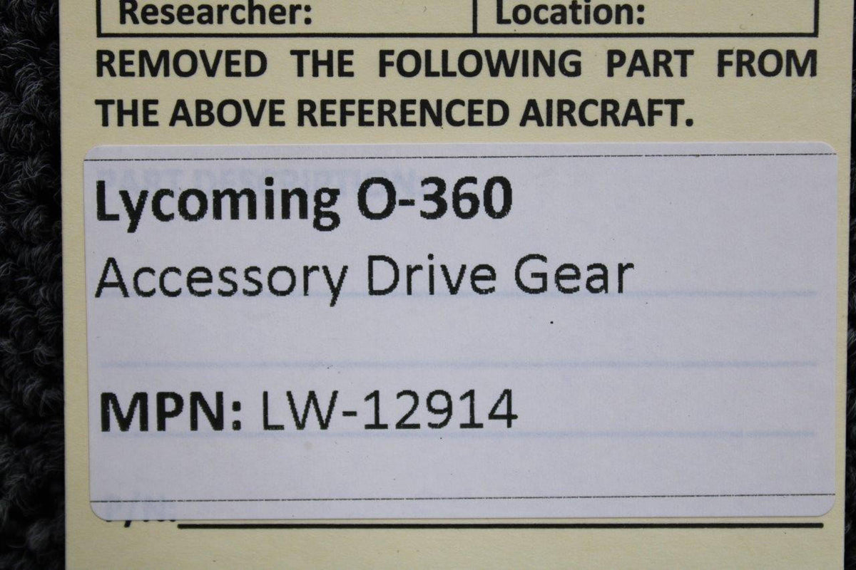 Lycoming Aircraft Engines & Parts LW-12914 Lycoming IO-360 Accessory Drive Gear