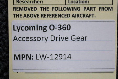 Lycoming Aircraft Engines & Parts LW-12914 Lycoming IO-360 Accessory Drive Gear