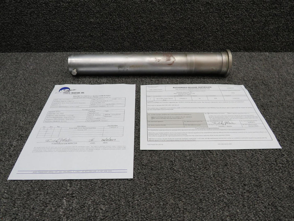 Cessna Aircraft Parts 1743001-1 Cessna 177 Nose Gear Outer Barrel with 8130-3 and PAI-MT-1