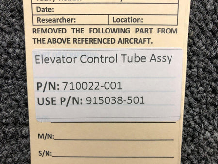 Mooney Aircraft Parts & Accessories 710022-001 (Use: 915038-501) Mooney Elevator Control Tube Assembly (Corroded)