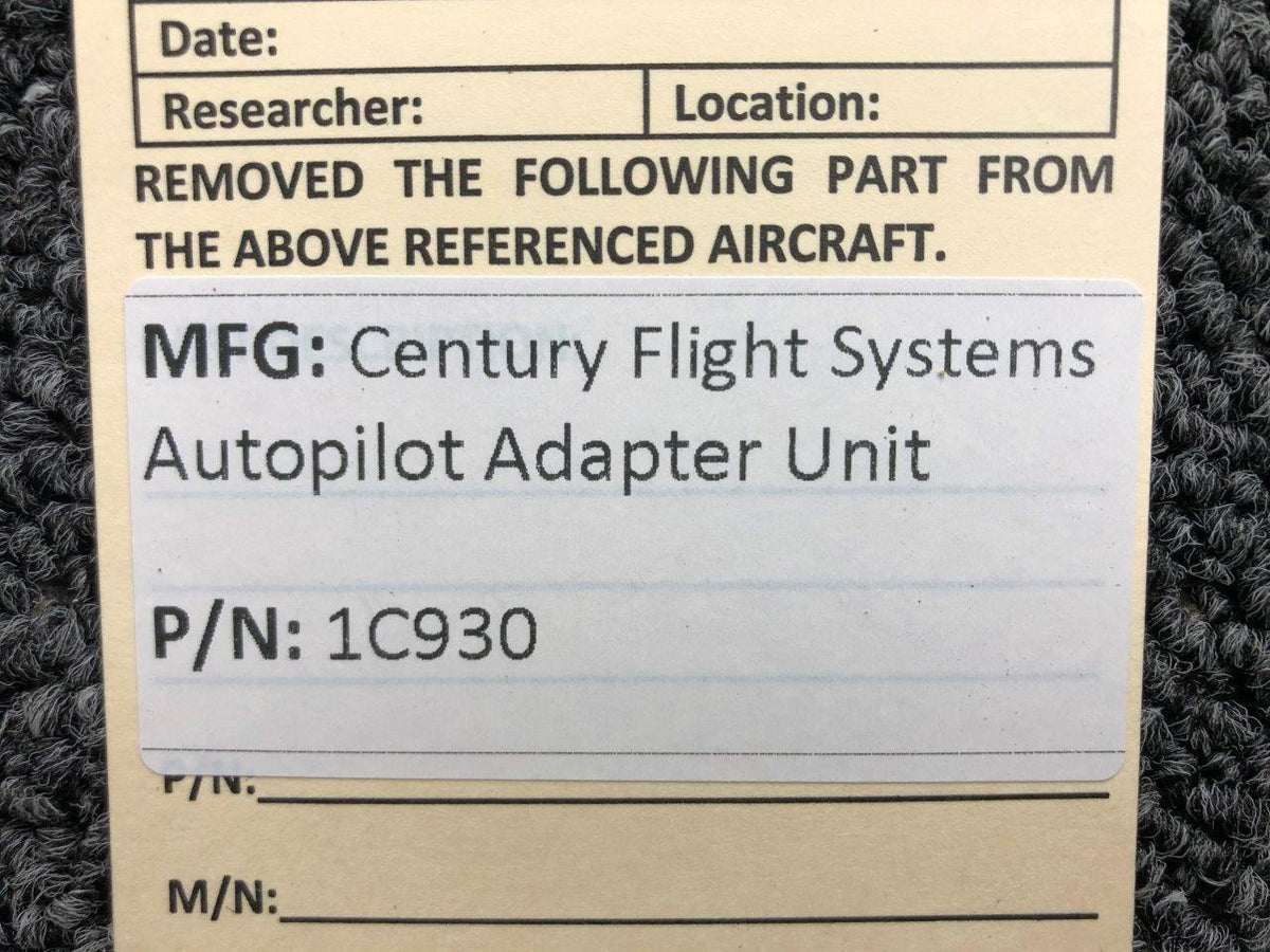 Century Flight Systems 1C930 Century Flight Systems Autopilot Adapter Unit (Minus Connector)