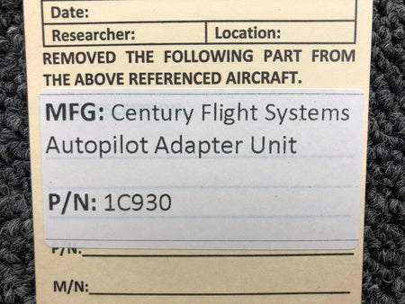 Century Flight Systems 1C930 Century Flight Systems Autopilot Adapter Unit (Minus Connector)