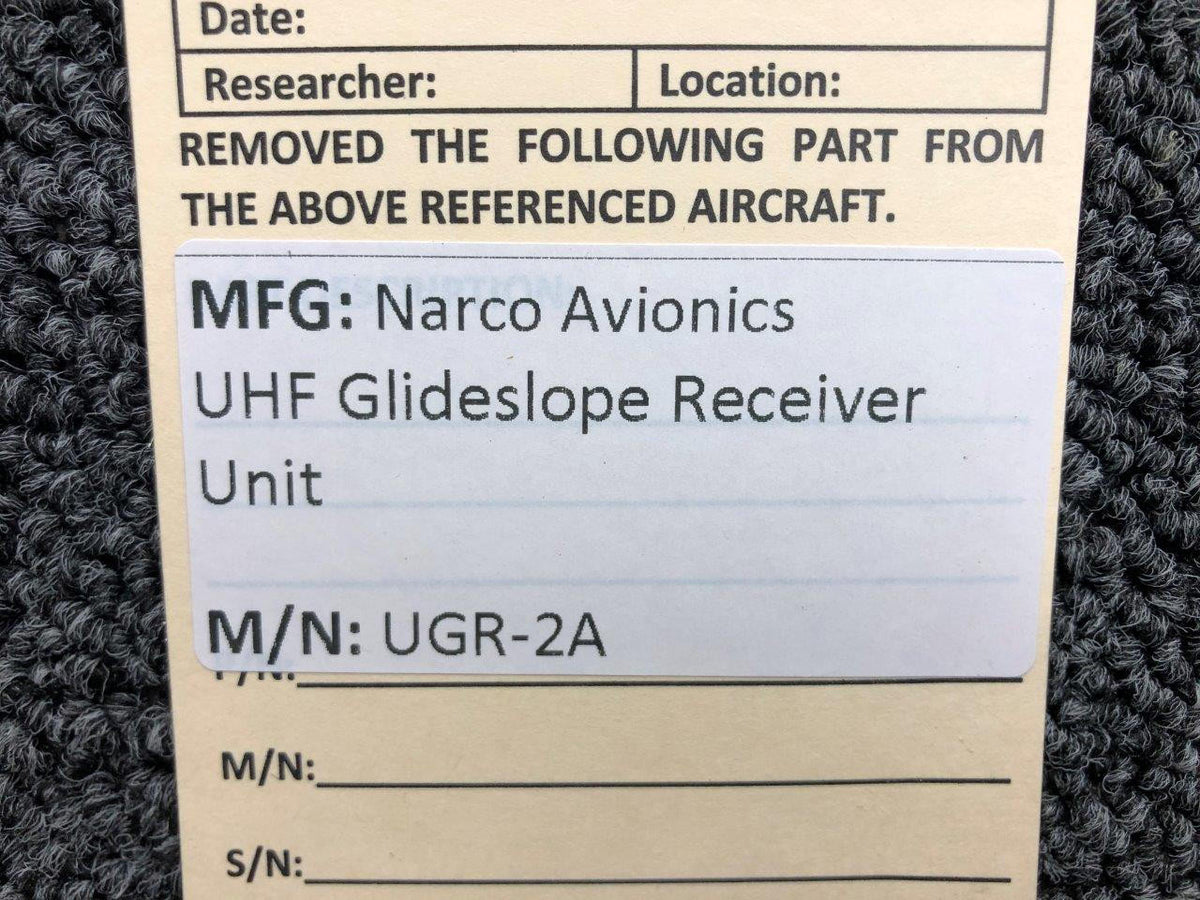 Narco UGR-2A Narco Avionics UHF Glideslope Receiver Unit (Minus Connector)