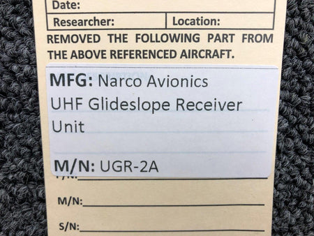 Narco UGR-2A Narco Avionics UHF Glideslope Receiver Unit (Minus Connector)
