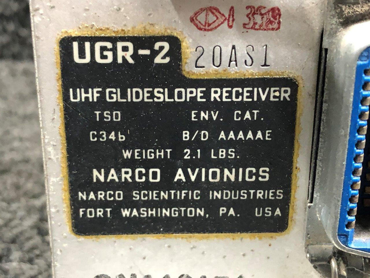 Narco UGR-2 Narco Avionics UHF Glideslope Receiver Unit (Minus Connector)