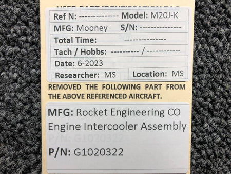 Rocket Engineering Corp G1020322 Rocket Engineering Corp Engine Intercooler Assembly (Minor Dents)