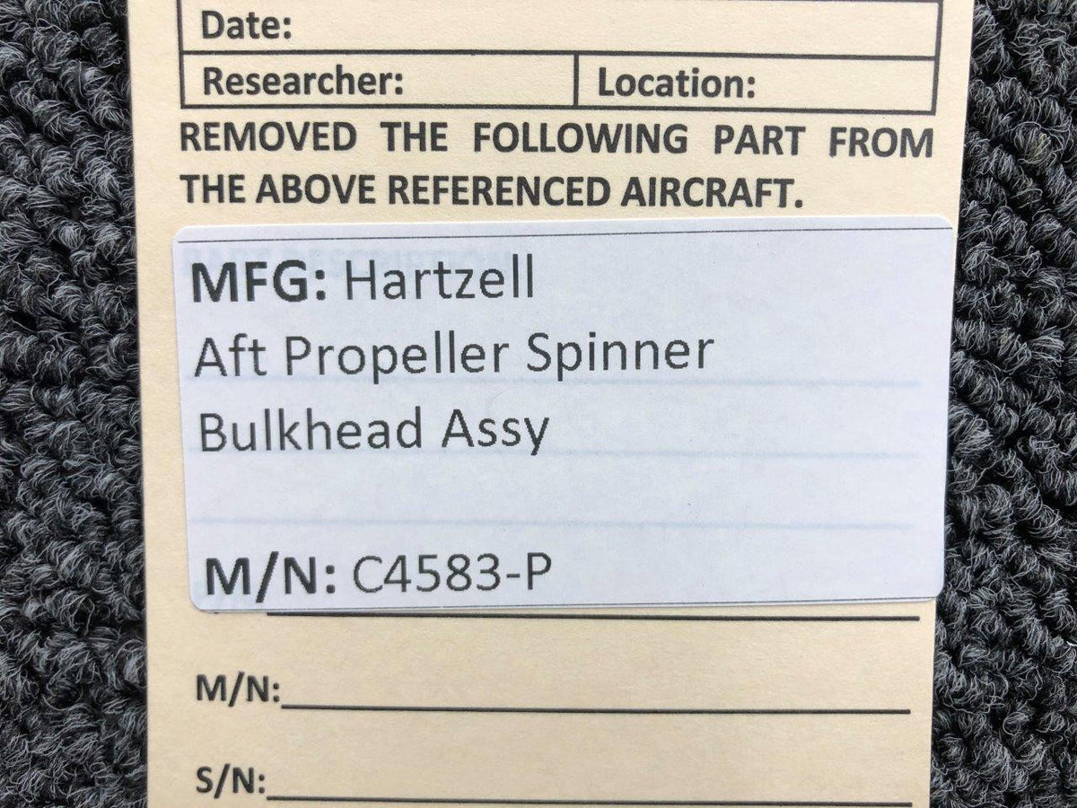 Hartzell C4583-P Hartzell Aft 3 Blade Propeller Spinner Bulkhead Assembly