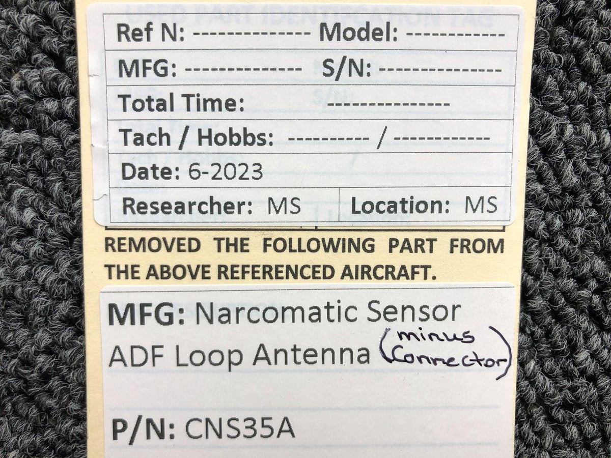 Narcomatic Sensor CNS35A Narcomatic Sensor ADF Loop Antenna (Minus Connector)