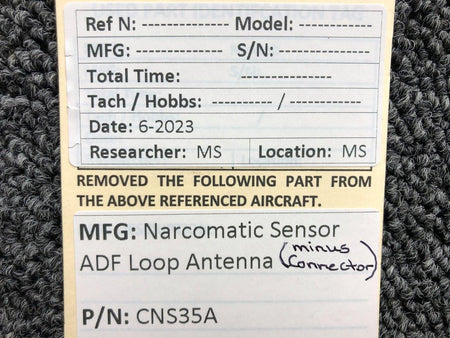 Narcomatic Sensor CNS35A Narcomatic Sensor ADF Loop Antenna (Minus Connector)