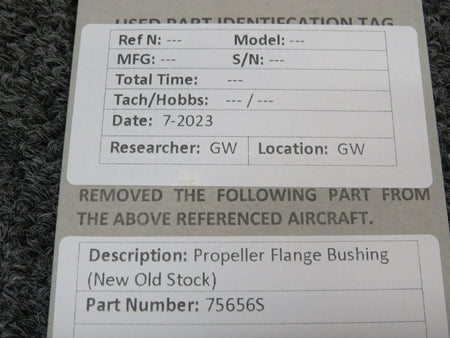 Does Not Apply 75656S Propeller Flange Bushing (New Old Stock)