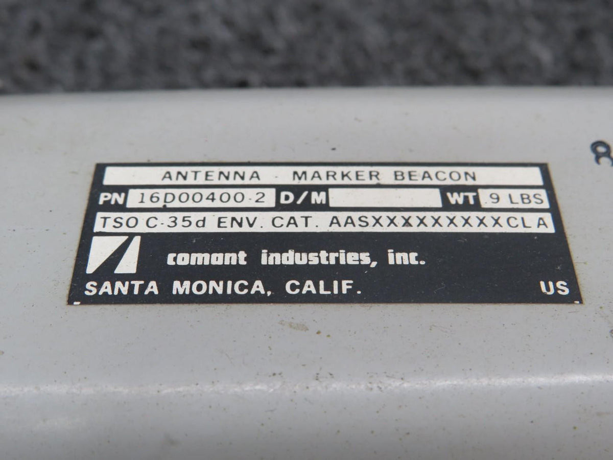 Comant Industries 16D00400-2 Comant Marker Beacon Antenna