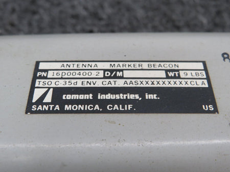 Comant Industries 16D00400-2 Comant Marker Beacon Antenna