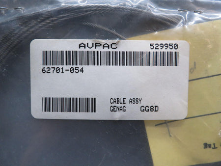 Piper Aircraft Parts 62701-054 Piper Stabilator Trim Cable Forward (New Old Stock)