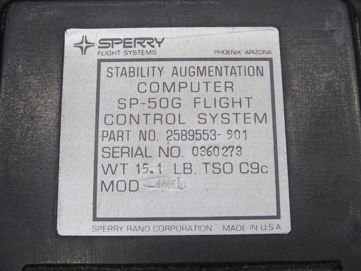 Sperry 2589553-901 Sperry SP-50G Flight Control System Stability Augmentation Computer