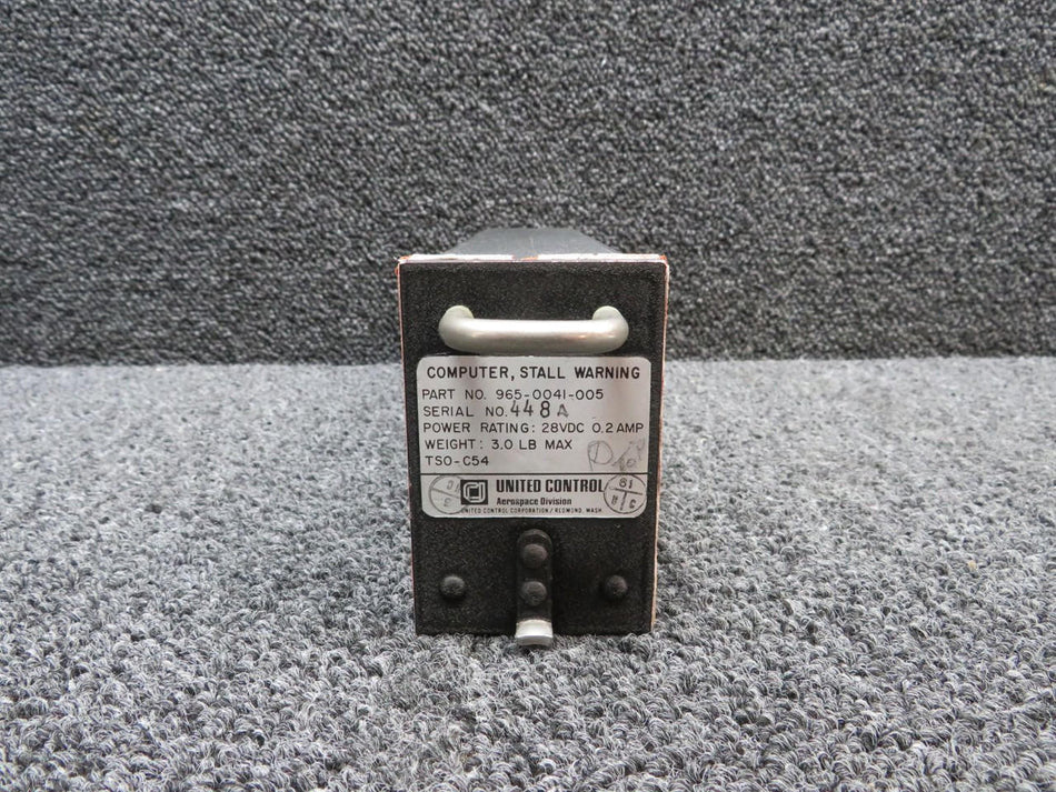 United Instruments 965-0041-005 United Control Stall Warning Computer (Volts: 28)