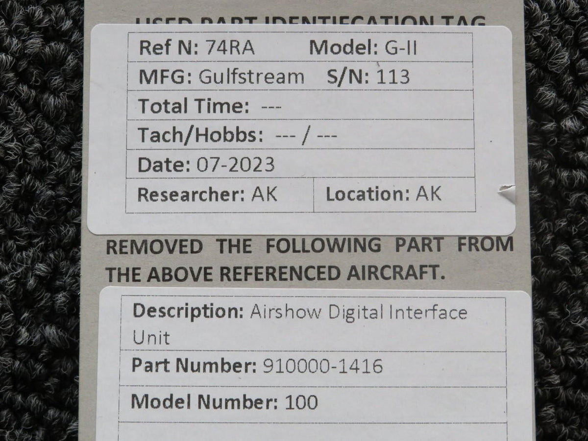 Airshow 910000-1416 Airshow 100 Digital Interface Unit