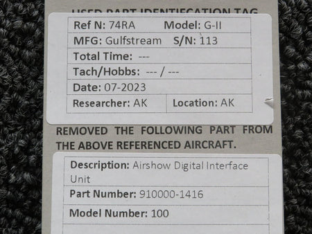 Airshow 910000-1416 Airshow 100 Digital Interface Unit