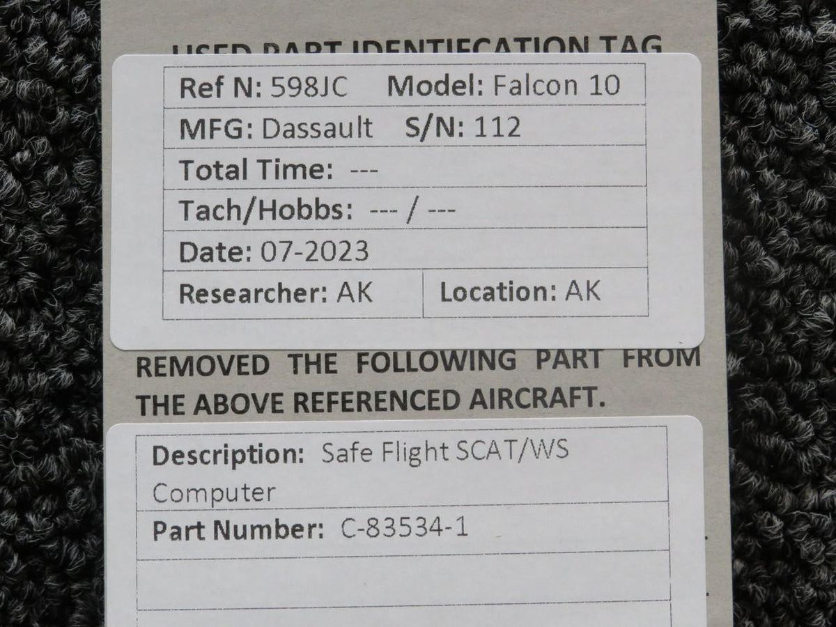 Safe Flight C-83534-1 Safe Flight SCAT/WS Computer
