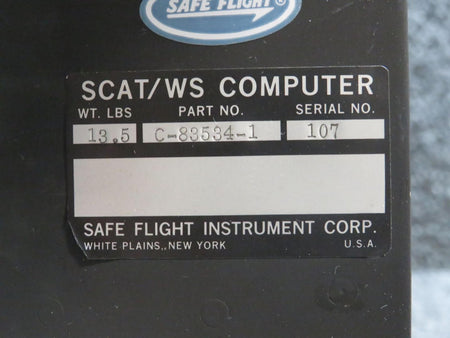 Safe Flight C-83534-1 Safe Flight SCAT/WS Computer